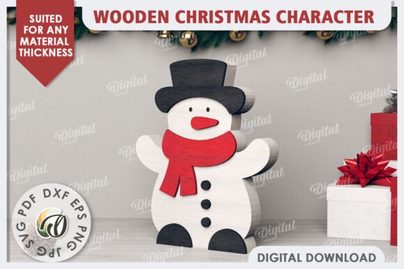 Create 3D Christmas Snowman Laser Cut Magic
